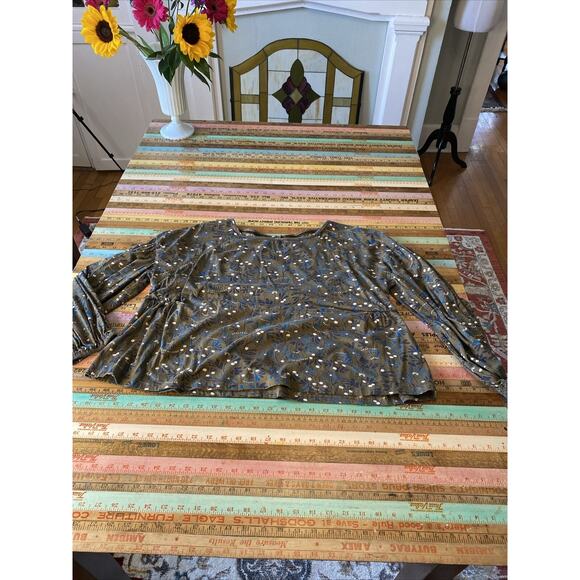 Mistral XL 1X Floral Boho Cotton Peasant Cottagecore Plus Balloon Sleeve UK - Picture 14 of 14